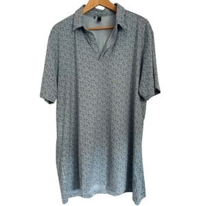 Adidas Golf Polo Shirt‎ Mens M/M Canada Floral Button Up Short Sleeve - XL